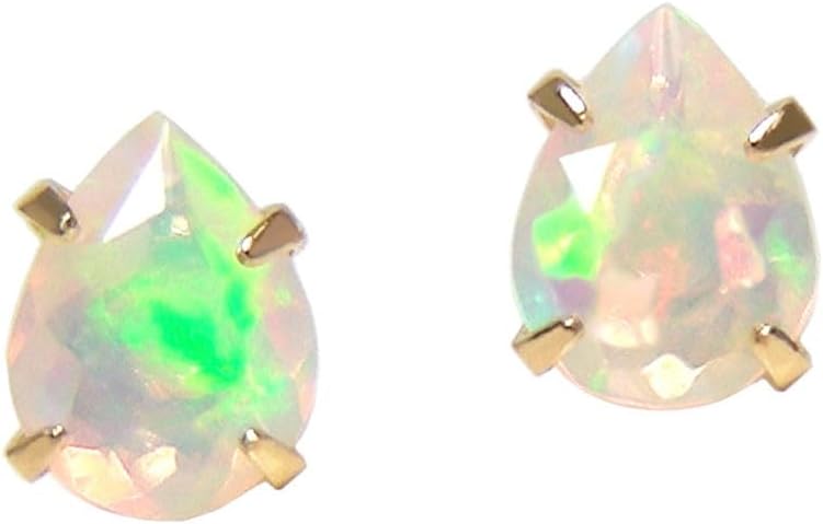 18金 ピアス 18k オパール ゴールド イエローゴールド k18 YG オパール